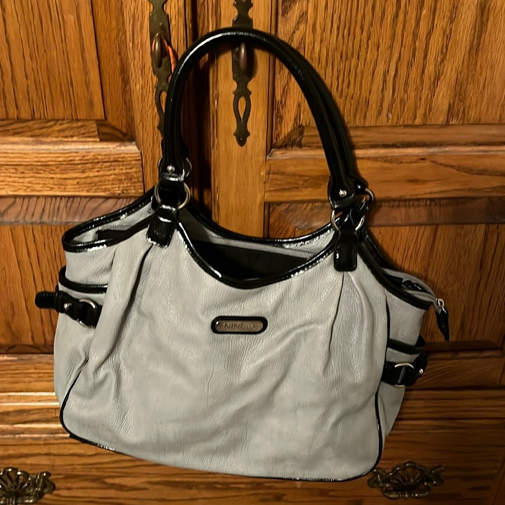 Nine & Co black and grey purse.